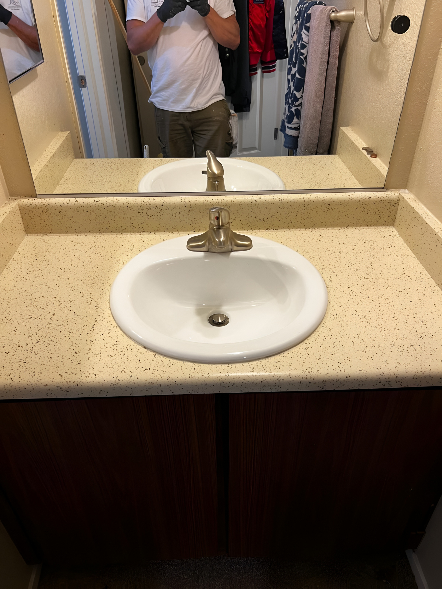 Bathroom vanity after cleaning in Reno NV
