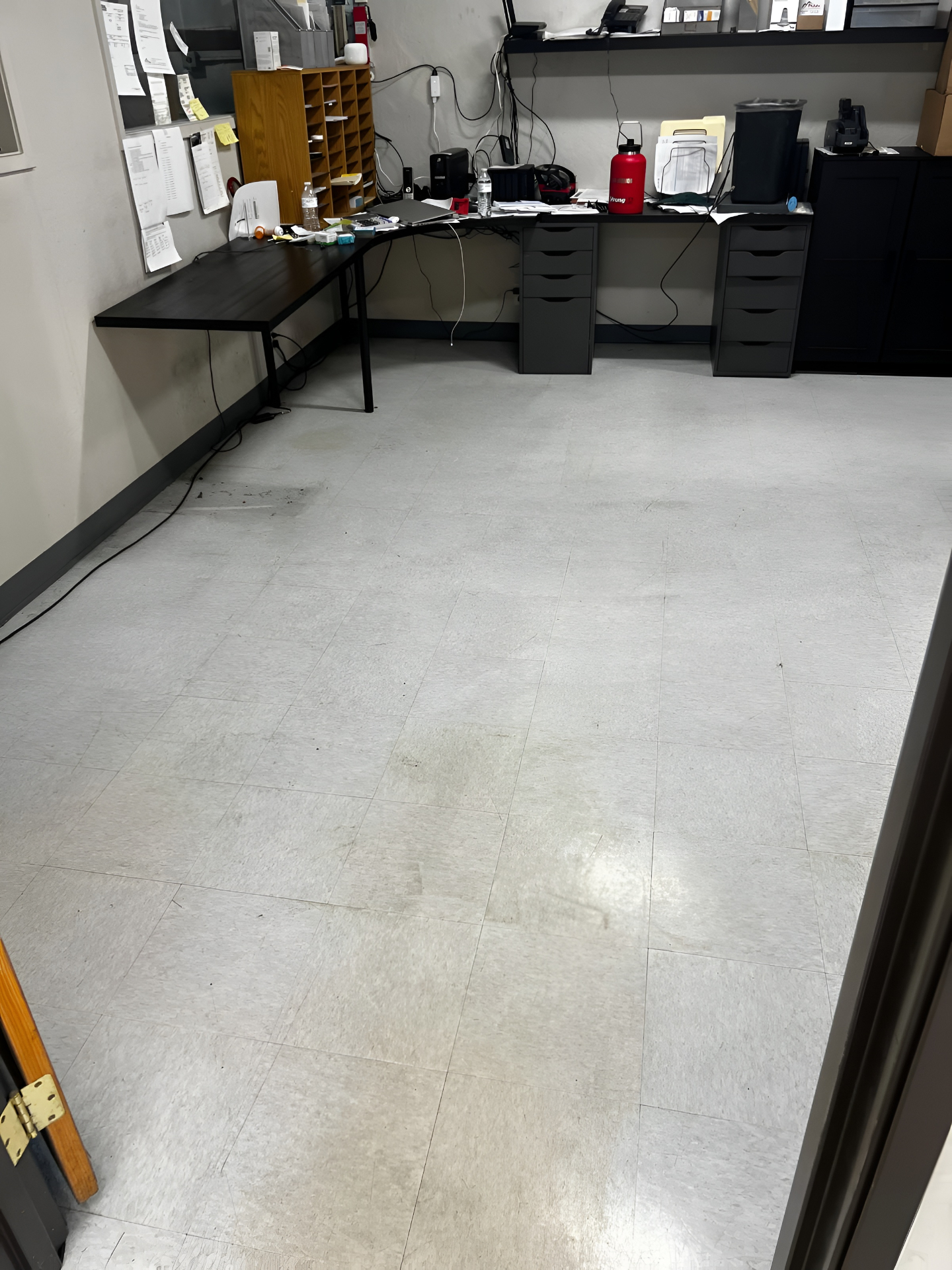 Office floor after cleaning in Reno NV